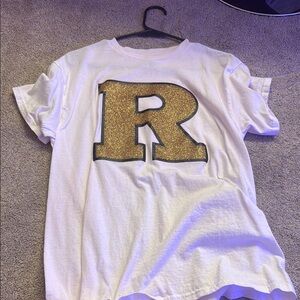 Kids White and Gold Graphic T-Shirt